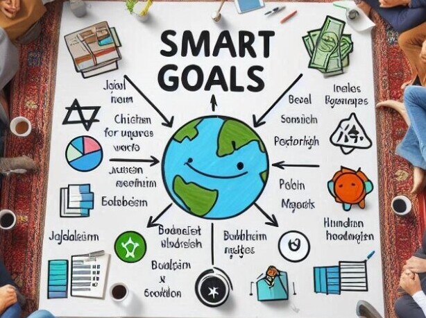 sample vision board showcasing smart goals