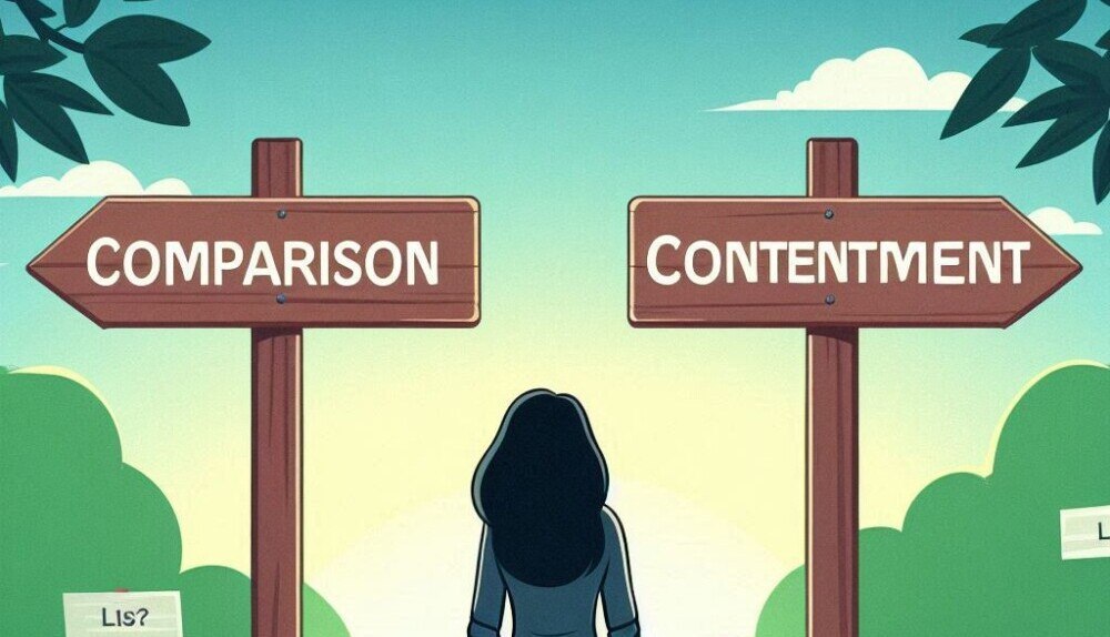 choosing the path of contentment or comparison