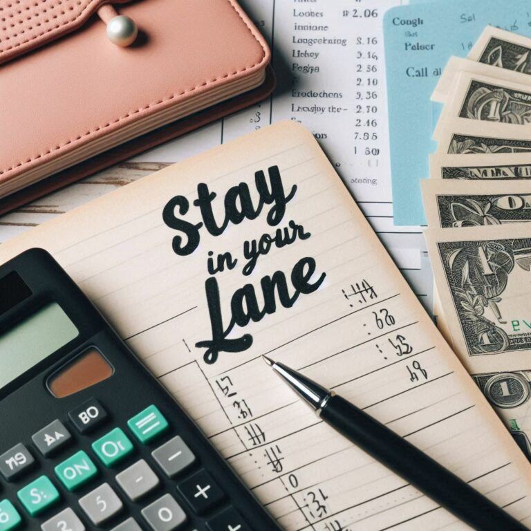 stay out of the comparison lane