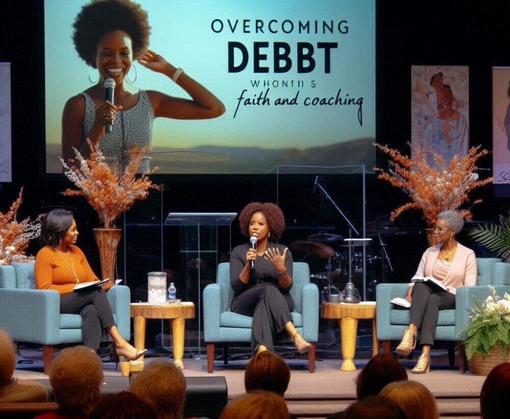 Women attending a financial education seminar together.