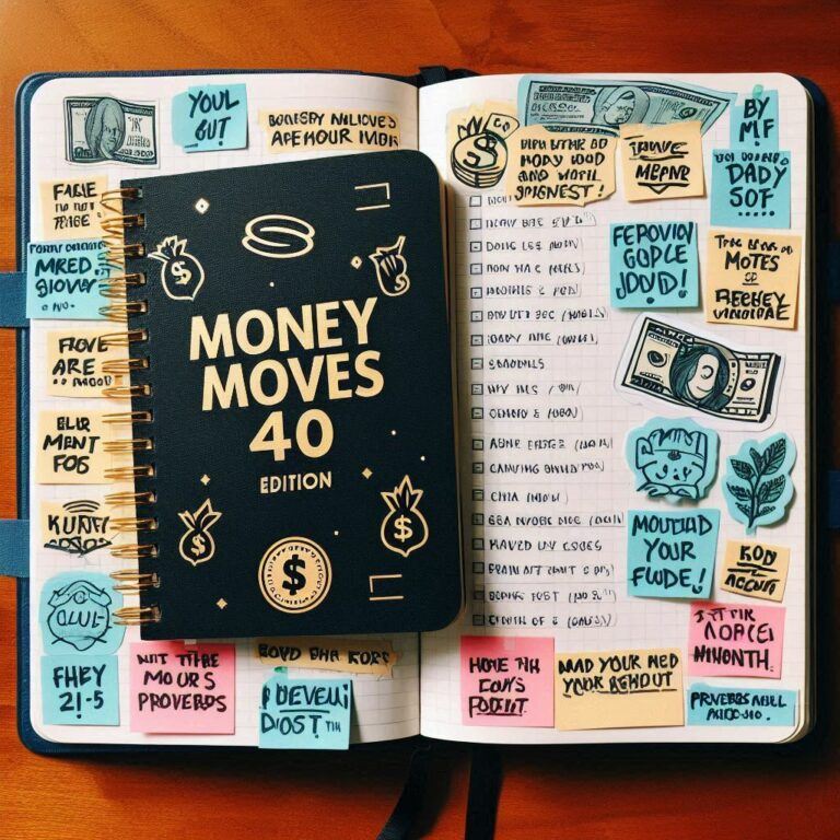 money moves in your 40's notebook