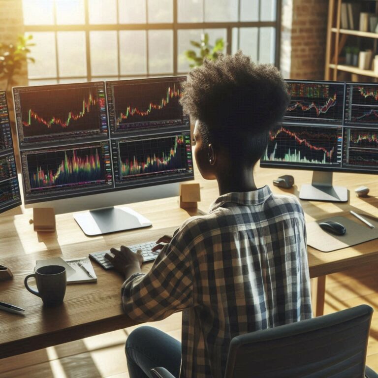 woman day trader